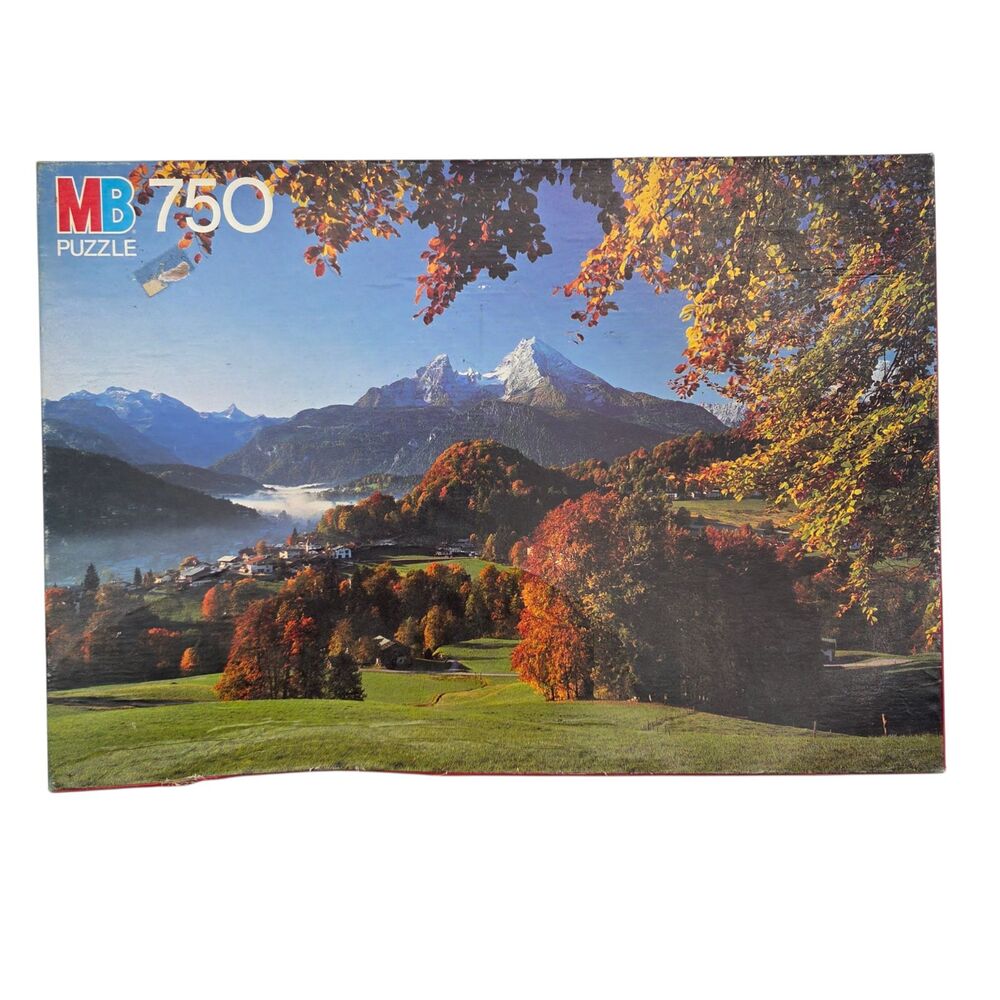 Vintage 1983 Milton Bradley Oxford Puzzle 750 Piece Berchtesgaden Germany